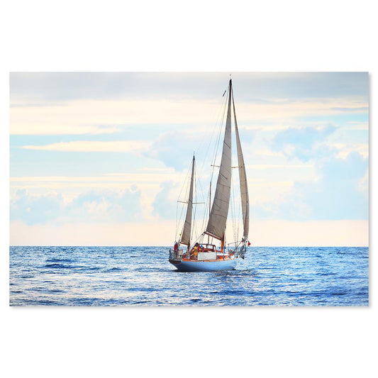 wall-art-print-canvas-poster-framed-Sailing In The Sea, Ocean Beach Print-by-Gioia Wall Art-Gioia Wall Art