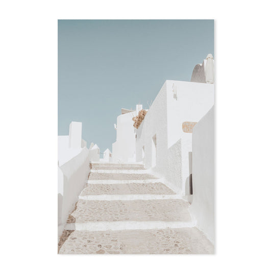 Santorini Stairs-Gioia-Prints-Framed-Canvas-Poster-GIOIA-WALL-ART