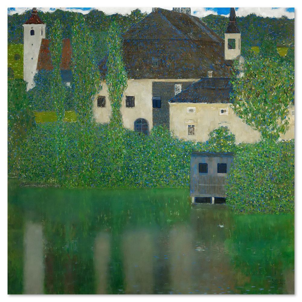 wall-art-print-canvas-poster-framed-Schloss Kammer On Attersee, By Gustav Klimt-by-Gioia Wall Art-Gioia Wall Art