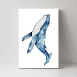 wall-art-print-canvas-poster-framed-Sealife Watercolor Painting, Whale-by-Gioia Wall Art-Gioia Wall Art