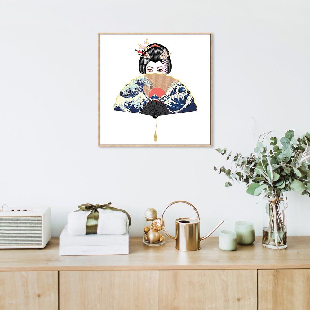 wall-art-print-canvas-poster-framed-Shy Geisha-by-Gioia Wall Art-Gioia Wall Art