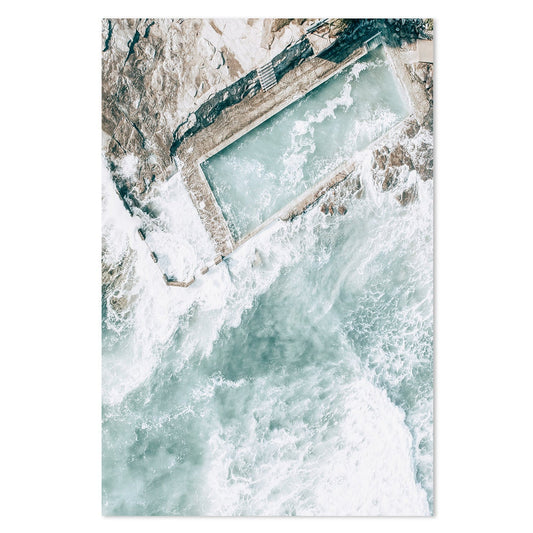 Buy Sky View Of The Ocean Pool, Style A Wall Art Online, Framed Canvas Or Poster