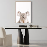 wall-art-print-canvas-poster-framed-Smiling Koala-by-Gioia Wall Art-Gioia Wall Art