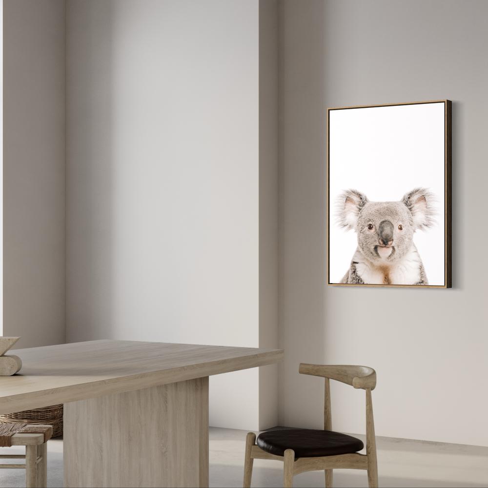 wall-art-print-canvas-poster-framed-Smiling Koala-by-Gioia Wall Art-Gioia Wall Art