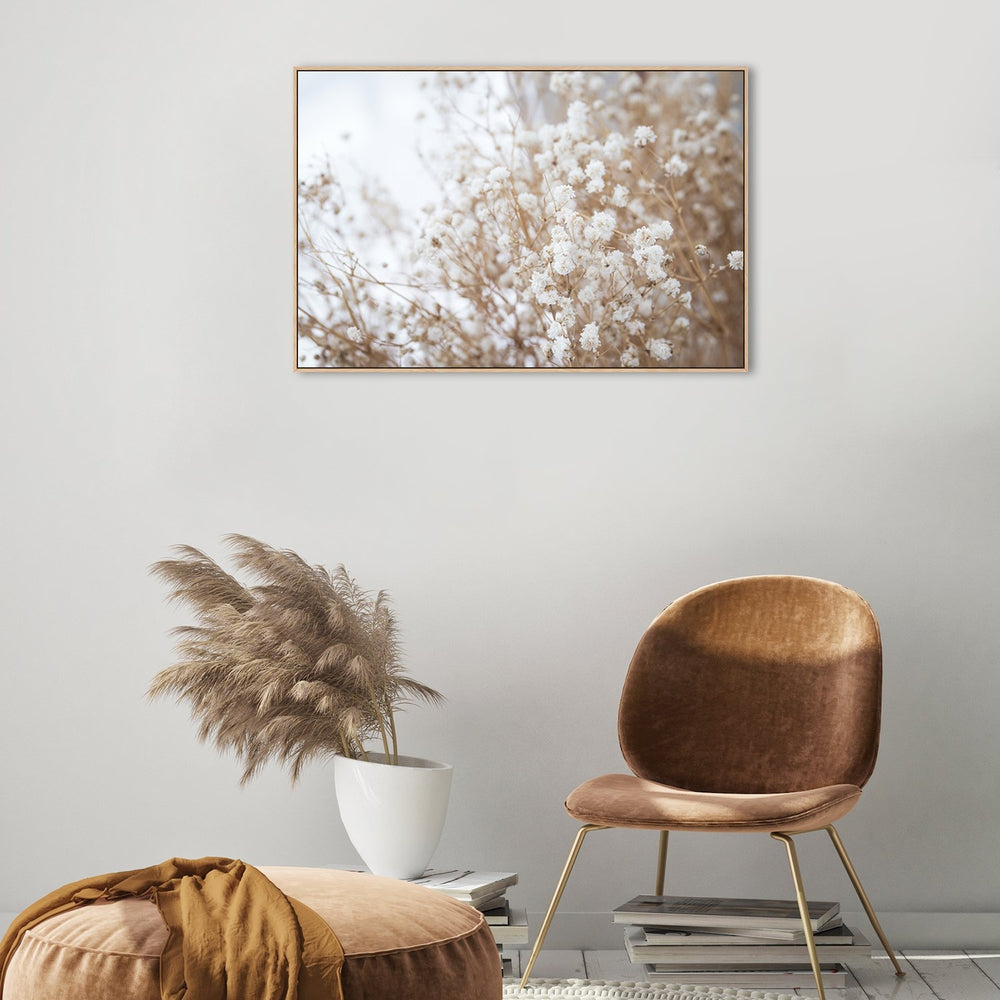 Snow Flowers-Framed-Canvas-Print-Poster-Gioia Wall Art