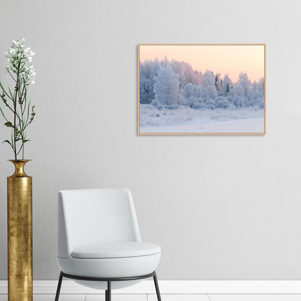 wall-art-print-canvas-poster-framed-Snowy Forest-by-Gioia Wall Art-Gioia Wall Art