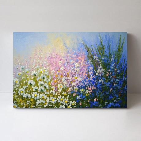 wall-art-print-canvas-poster-framed-Soft Pastel Flower Bed-by-Gioia Wall Art-Gioia Wall Art