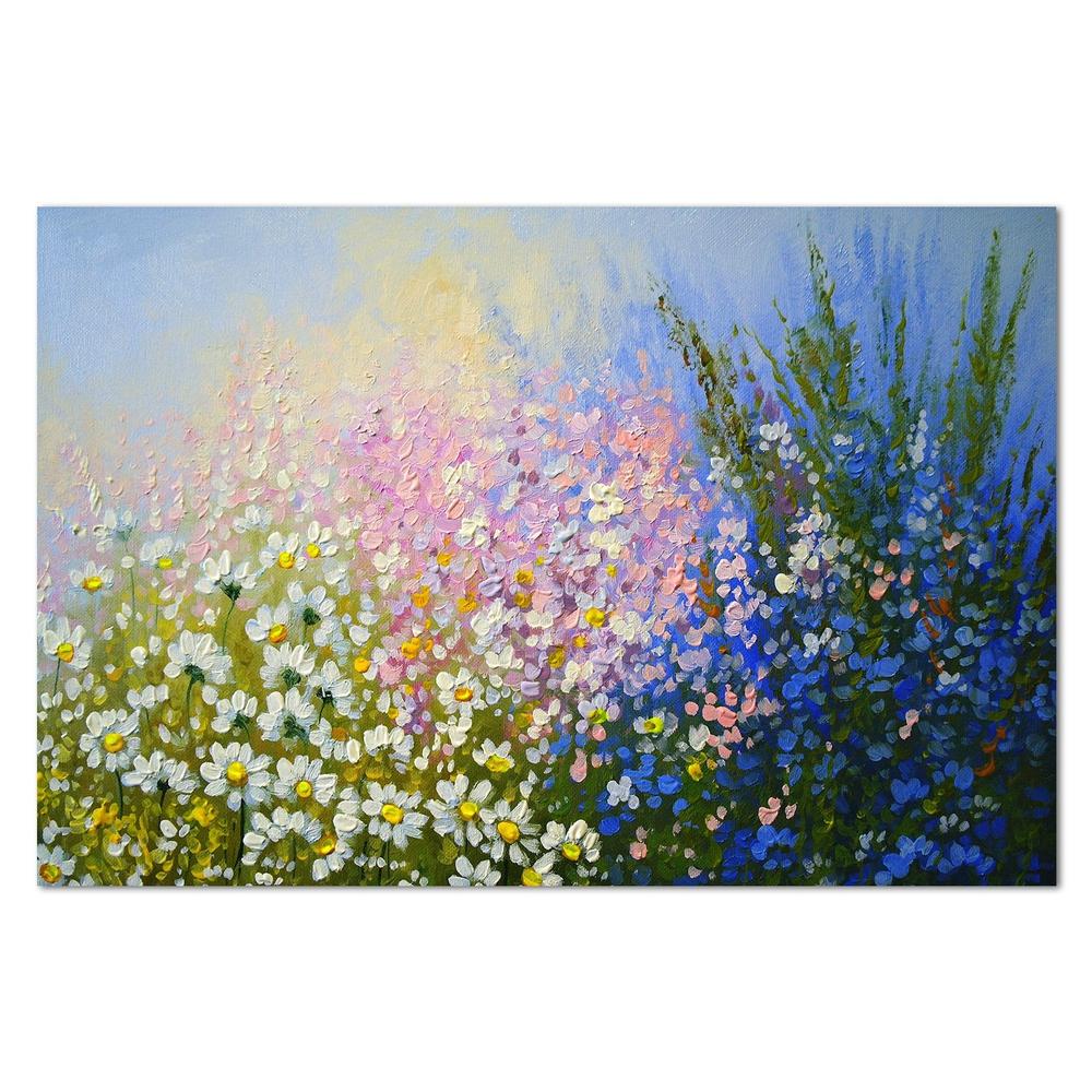 wall-art-print-canvas-poster-framed-Soft Pastel Flower Bed-by-Gioia Wall Art-Gioia Wall Art