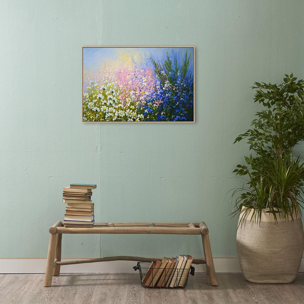 wall-art-print-canvas-poster-framed-Soft Pastel Flower Bed-by-Gioia Wall Art-Gioia Wall Art