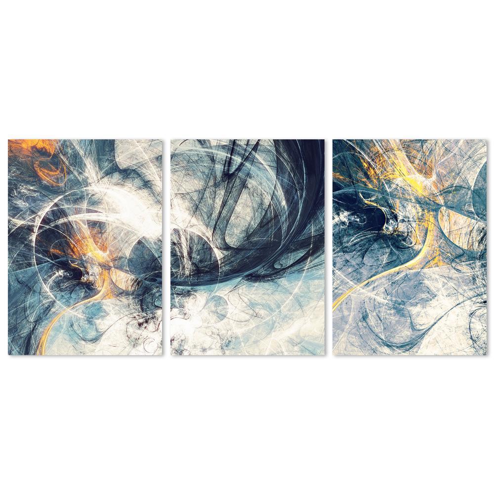 wall-art-print-canvas-poster-framed-Spark, Abstract Art, Set Of 3-by-Gioia Wall Art-Gioia Wall Art