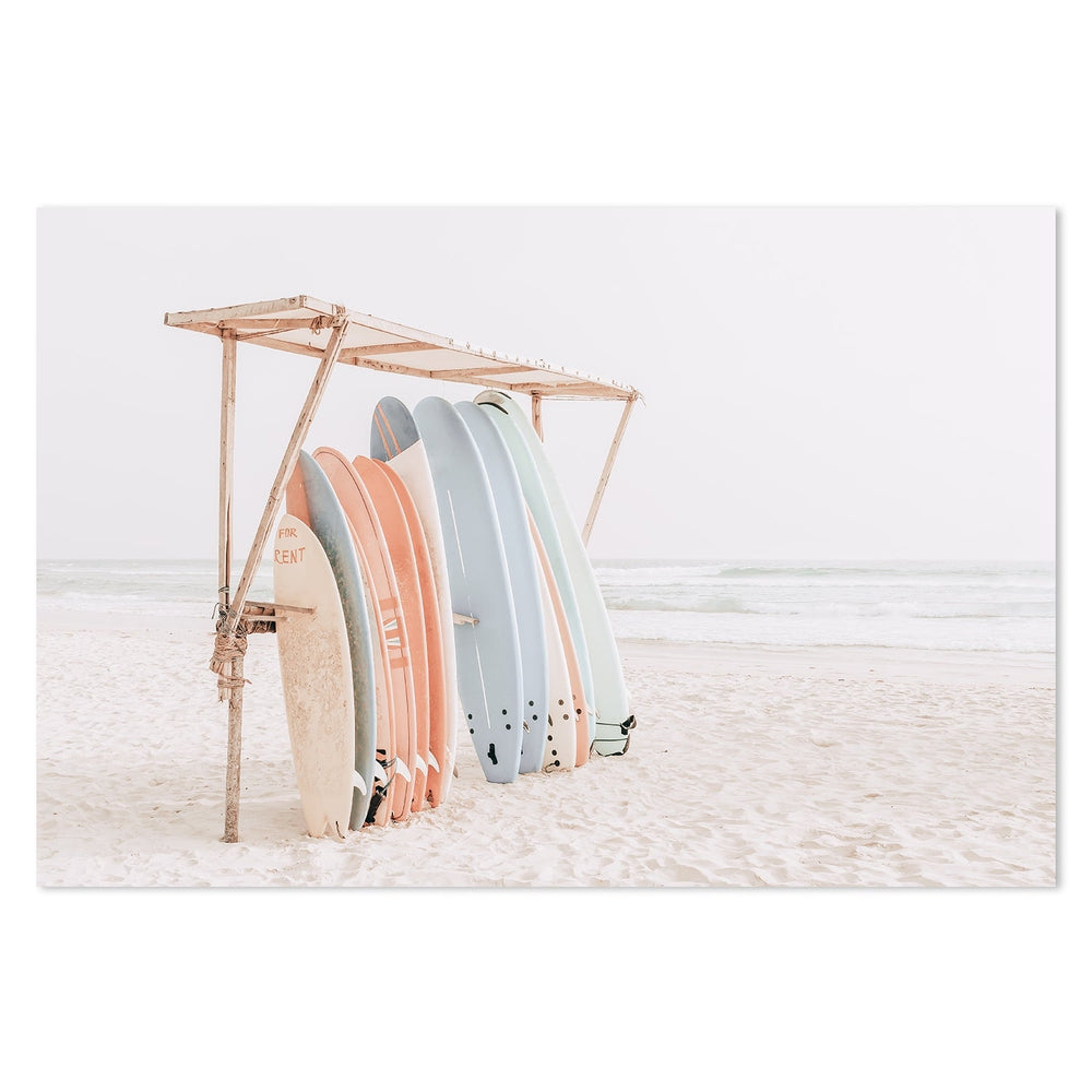 Buy Stacked Surf Boards Wall Art Online, Framed Canvas Or Poster