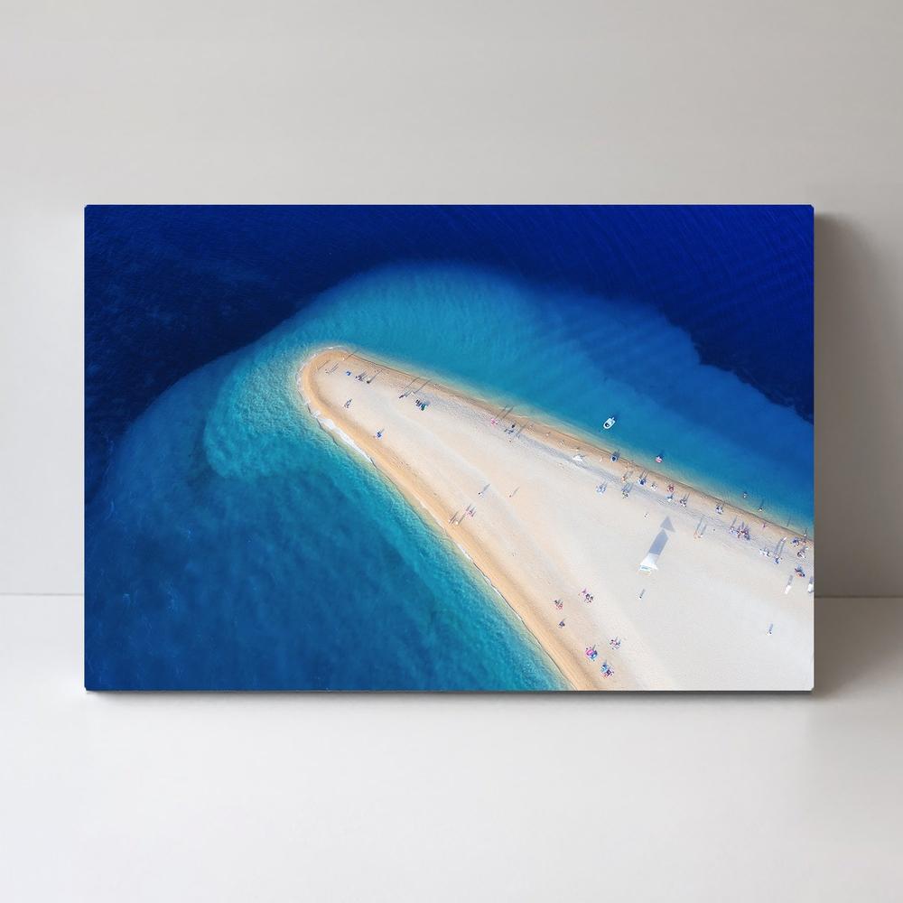 wall-art-print-canvas-poster-framed-Stunning Shoreline And Blue Sea, Style B, Landscape-by-Gioia Wall Art-Gioia Wall Art