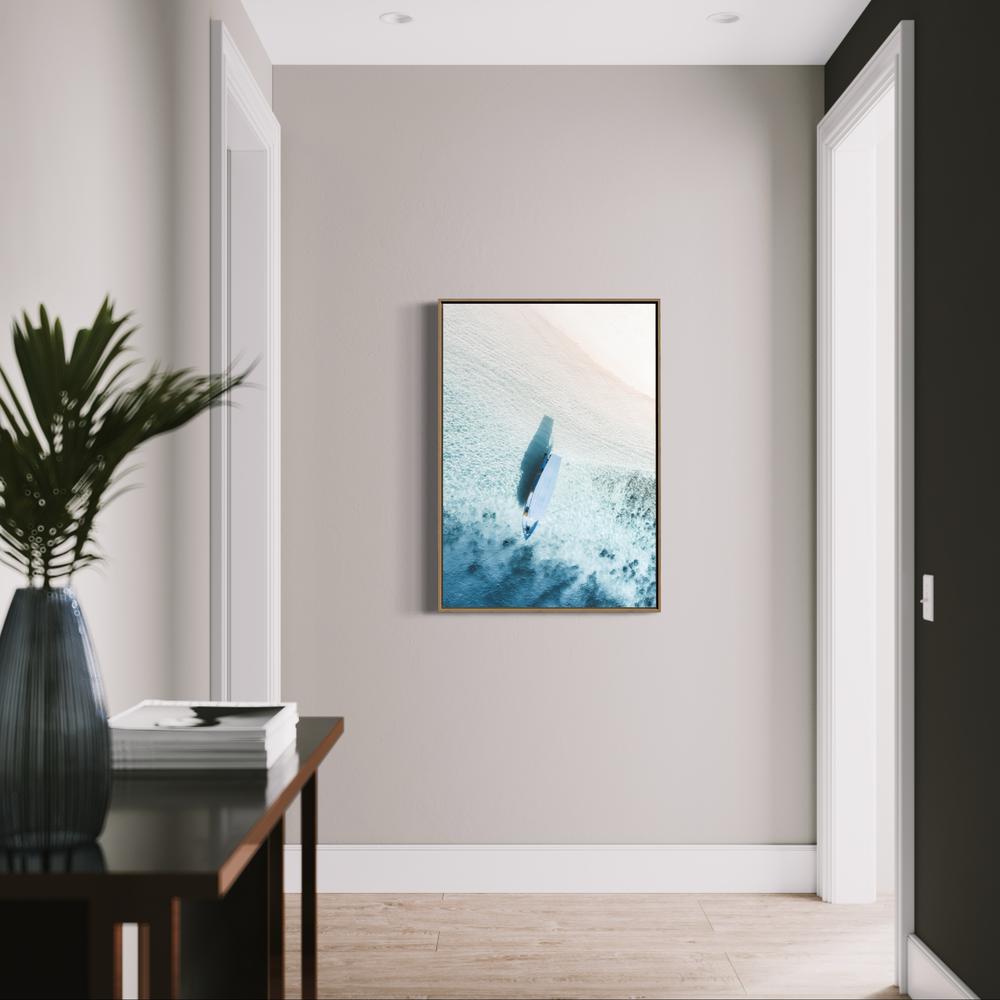 Buy Stunning Shoreline And Blue Sea, Style B, Portrait Wall Art Online, Framed Canvas Or Poster