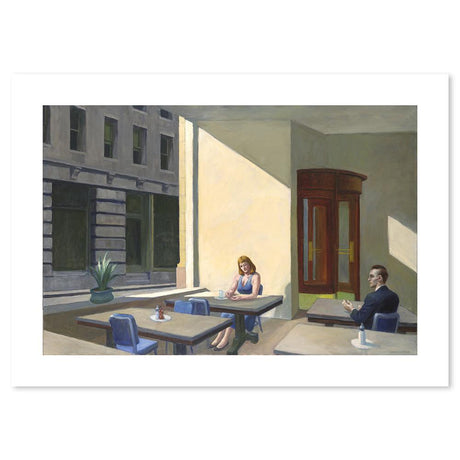 wall-art-print-canvas-poster-framed-Sunlight In A Cafeteria, By Edward Hopper-by-Gioia Wall Art-Gioia Wall Art