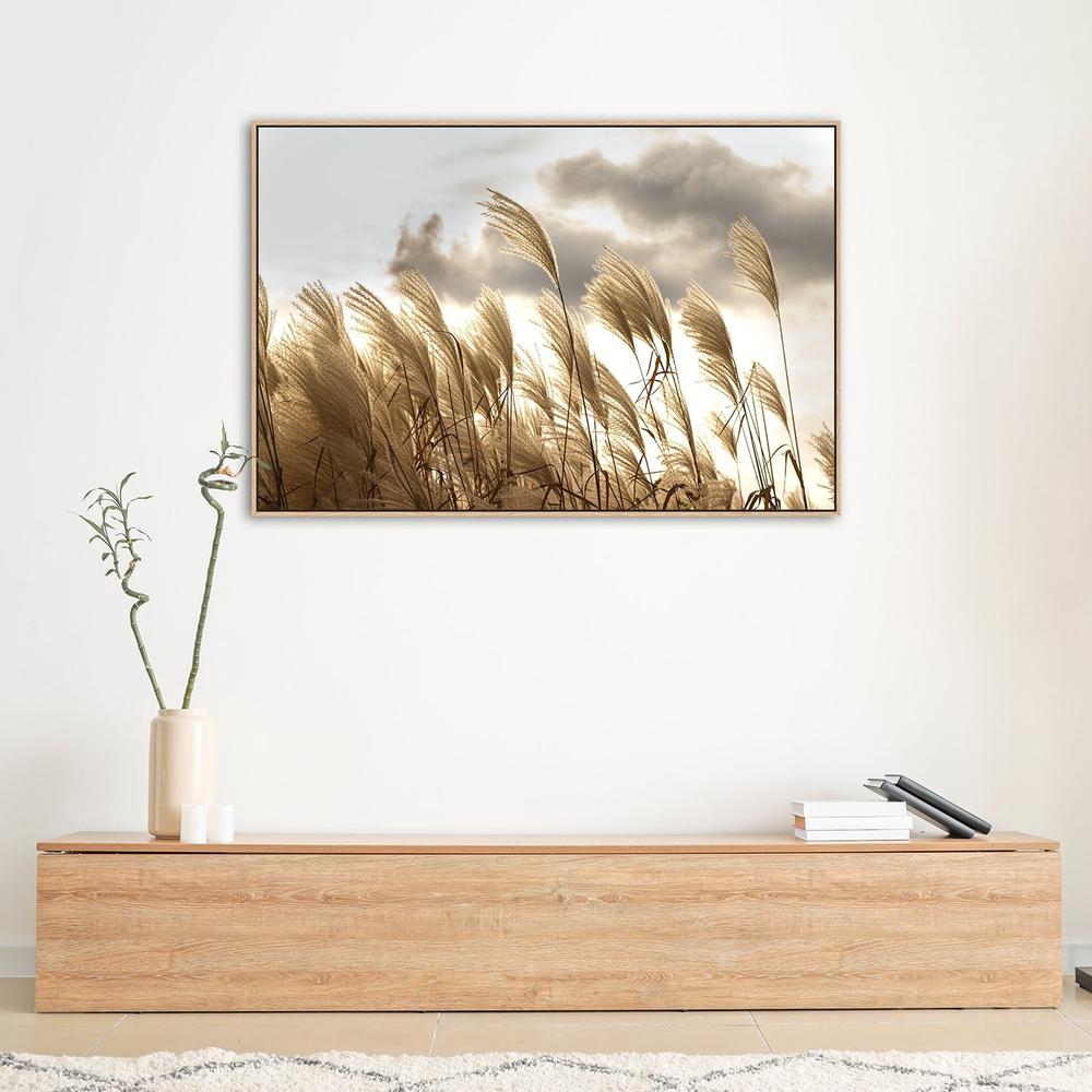 wall-art-print-canvas-poster-framed-Sunset Pampas Grass-by-Gioia Wall Art-Gioia Wall Art