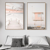 Surf And Swim, Set Of 2, Style B-Gioia-Prints-Framed-Canvas-Poster-GIOIA-WALL-ART