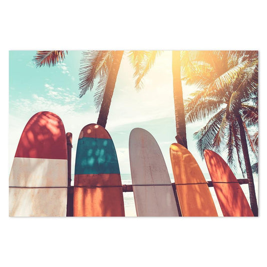 wall-art-print-canvas-poster-framed-Surf Boards And Summer Sunshine-by-Gioia Wall Art-Gioia Wall Art