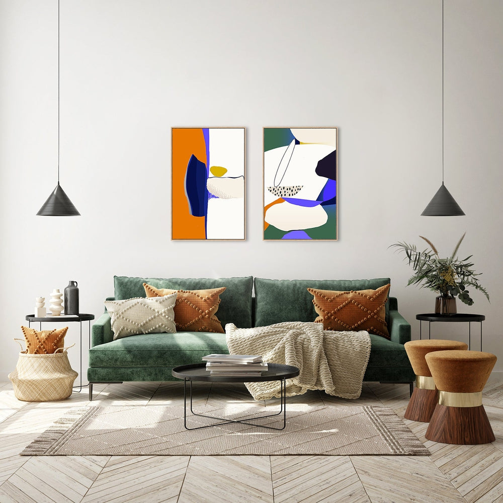 wall-art-print-canvas-poster-framed-Surreal Abstract, Style A, Set Of 2-by-Gioia Wall Art-Gioia Wall Art