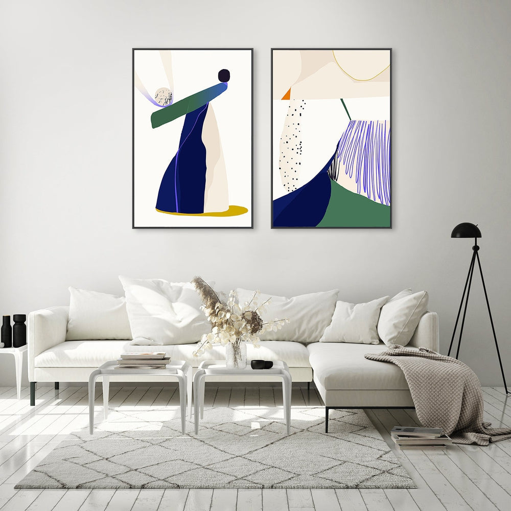 wall-art-print-canvas-poster-framed-Surreal Abstract, Style C, Set Of 2-by-Gioia Wall Art-Gioia Wall Art