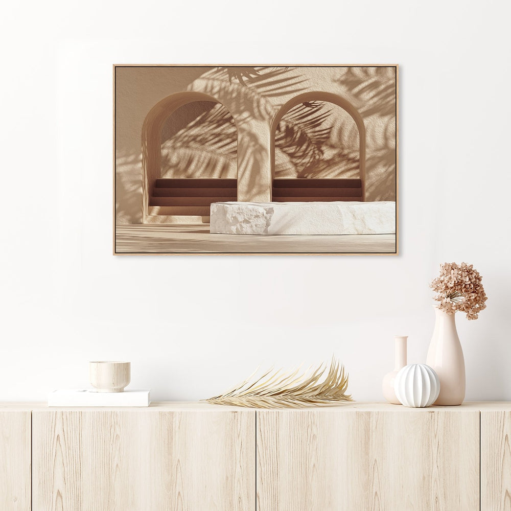 wall-art-print-canvas-poster-framed-Terracotta Palms, Style C-by-Gioia Wall Art-Gioia Wall Art