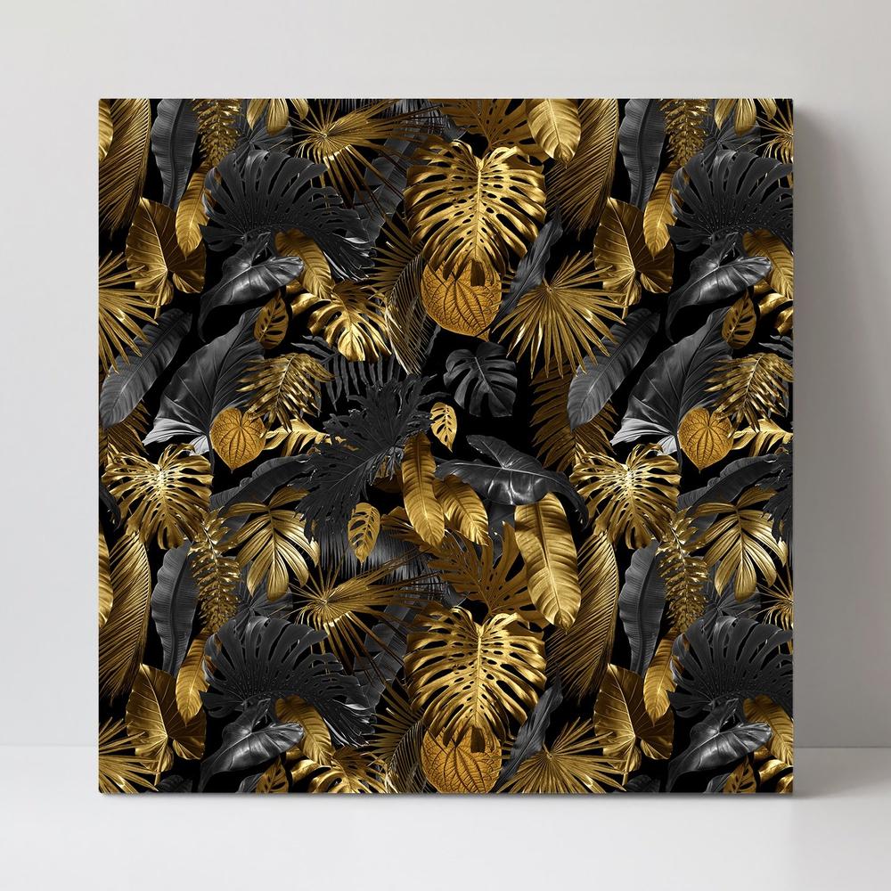 wall-art-print-canvas-poster-framed-The Golden Jungle, Style A-by-Gioia Wall Art-Gioia Wall Art