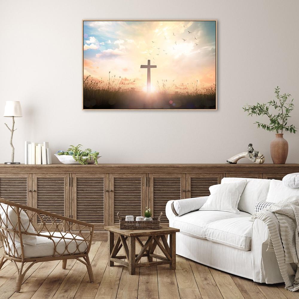 wall-art-print-canvas-poster-framed-The Holy Cross-by-Gioia Wall Art-Gioia Wall Art