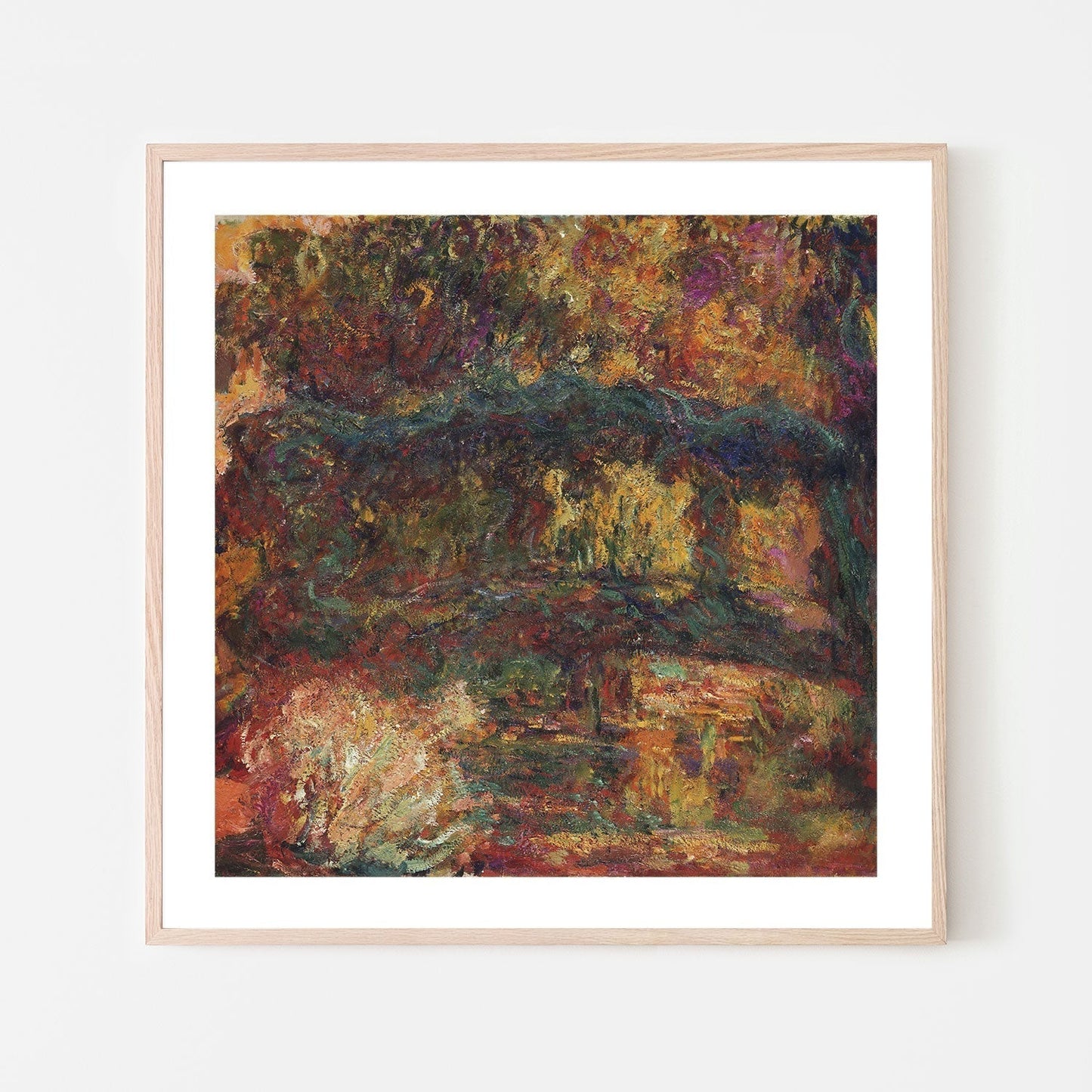 wall-art-print-canvas-poster-framed-The Japanese Bridge 5 1918 , By Monet-by-Gioia Wall Art-Gioia Wall Art