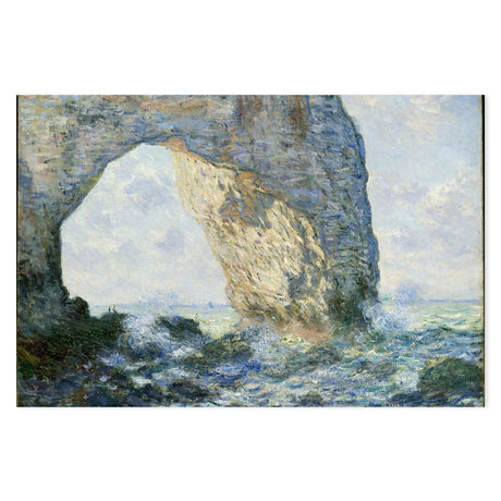 wall-art-print-canvas-poster-framed-The Manneport Rock Arch West of Etretat 1883 , By Monet-by-Gioia Wall Art-Gioia Wall Art