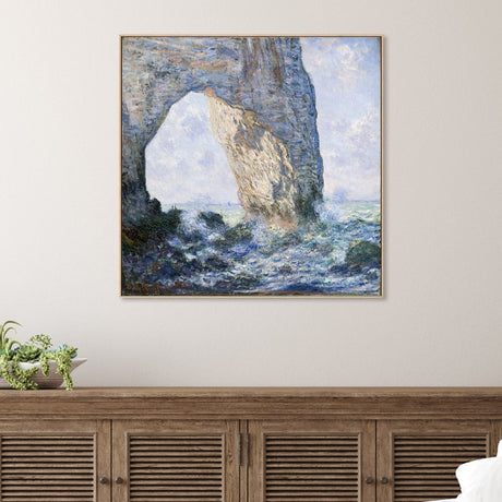 wall-art-print-canvas-poster-framed-The Manneporte, 1883 , By Monet-by-Gioia Wall Art-Gioia Wall Art