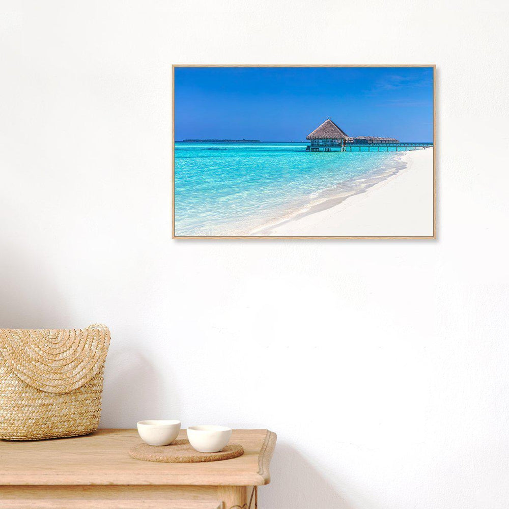 wall-art-print-canvas-poster-framed-The White Beach-by-Gioia Wall Art-Gioia Wall Art