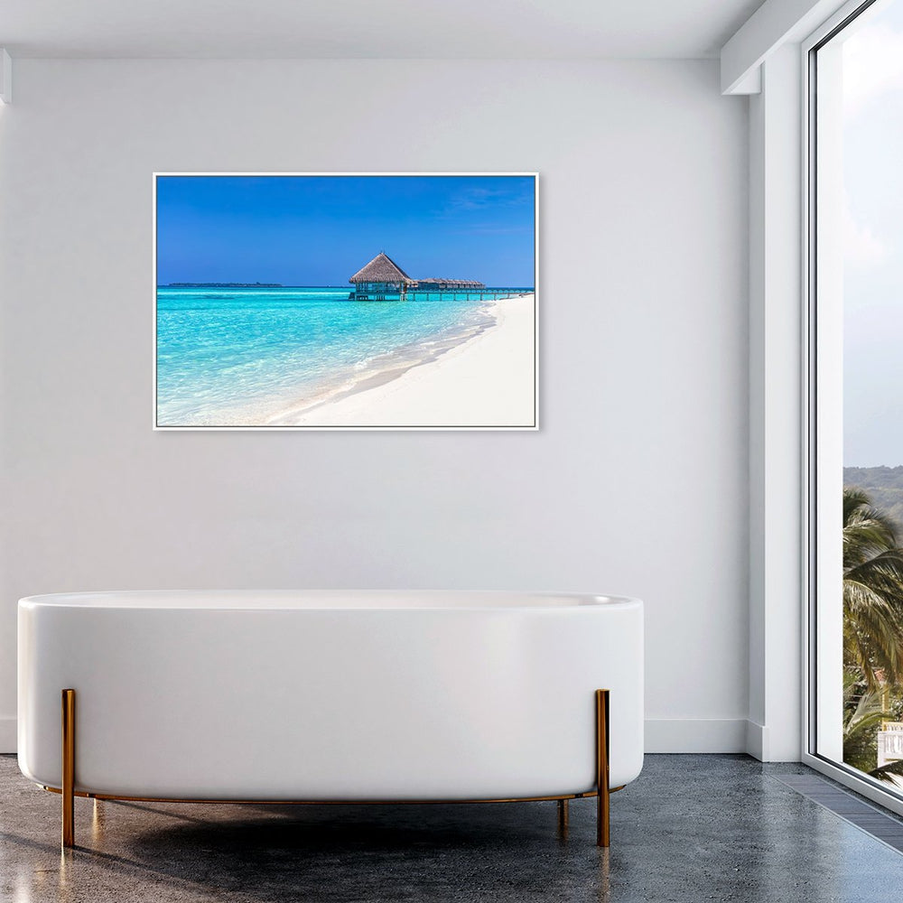 wall-art-print-canvas-poster-framed-The White Beach-by-Gioia Wall Art-Gioia Wall Art