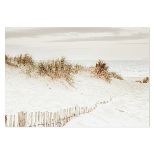 wall-art-print-canvas-poster-framed-The White Sand And The Sea, Soft Tone-by-Gioia Wall Art-Gioia Wall Art