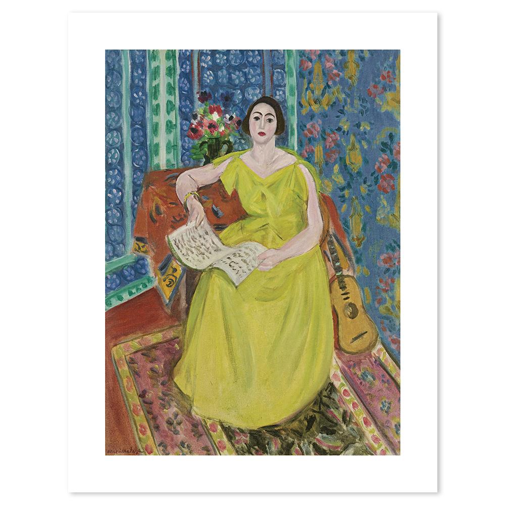 wall-art-print-canvas-poster-framed-The Woman In Wellow, By Henri Matisse-by-Gioia Wall Art-Gioia Wall Art