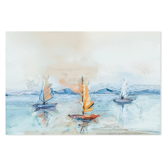 wall-art-print-canvas-poster-framed-Three Sail Boats-by-Gioia Wall Art-Gioia Wall Art