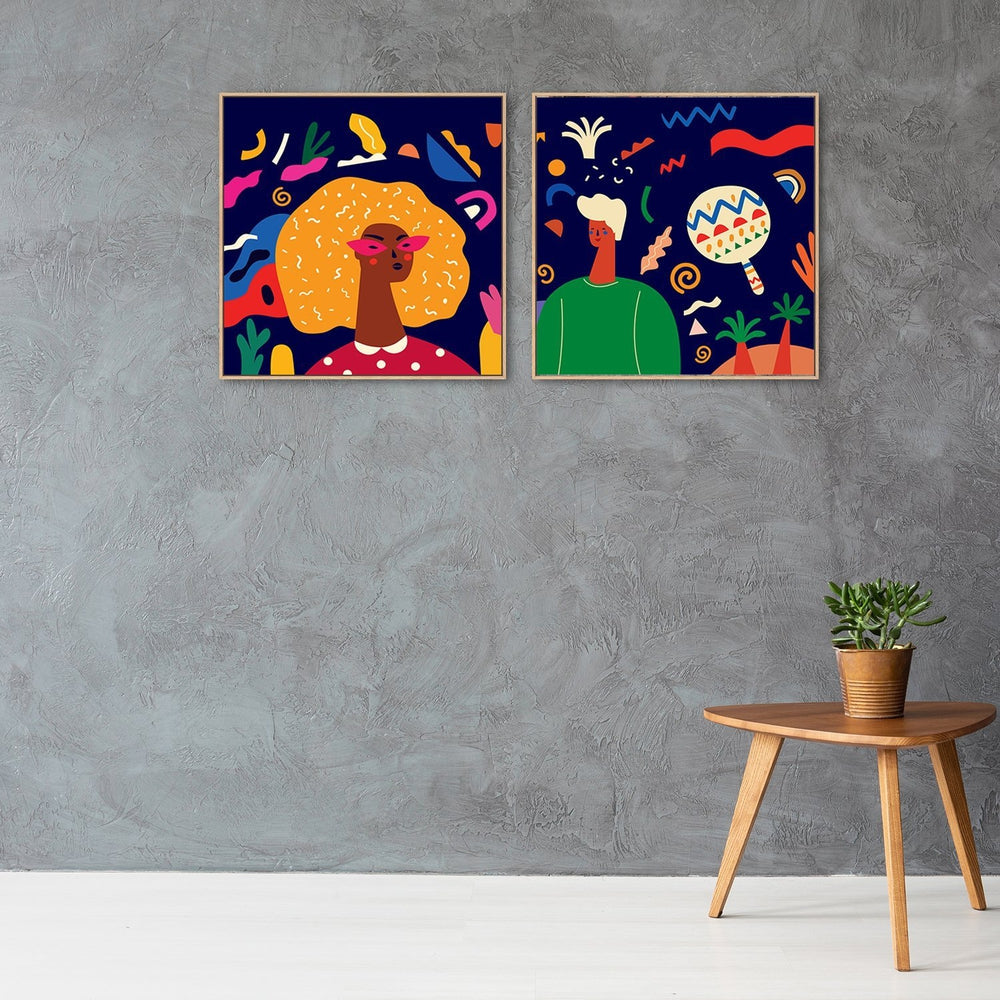 wall-art-print-canvas-poster-framed-Time To Celebrate, Set Of 2, Style A-by-Gioia Wall Art-Gioia Wall Art