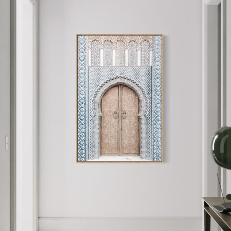 Traditional Moroccan Door-Gioia-Prints-Framed-Canvas-Poster-GIOIA-WALL-ART