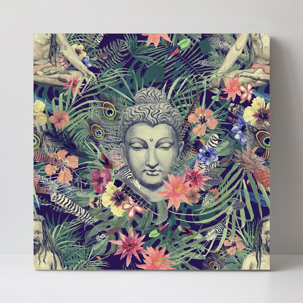 wall-art-print-canvas-poster-framed-Tropical Buddha-by-Gioia Wall Art-Gioia Wall Art