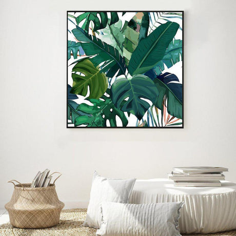 wall-art-print-canvas-poster-framed-Tropical Leaves-by-Gioia Wall Art-Gioia Wall Art