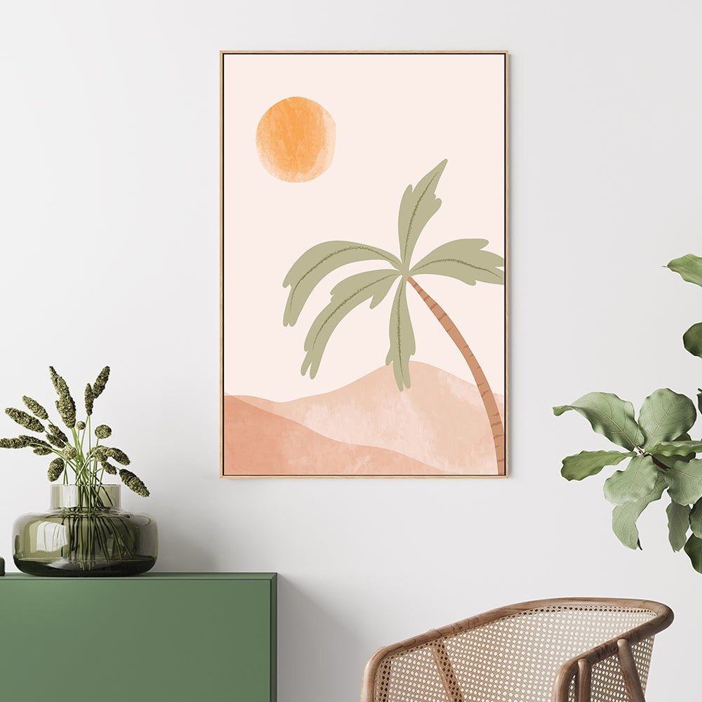 wall-art-print-canvas-poster-framed-Tropical Peach, Style A-GIOIA-WALL-ART