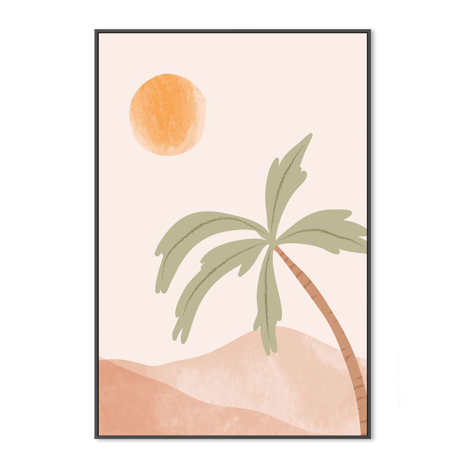 wall-art-print-canvas-poster-framed-Tropical Peach, Style A-GIOIA-WALL-ART