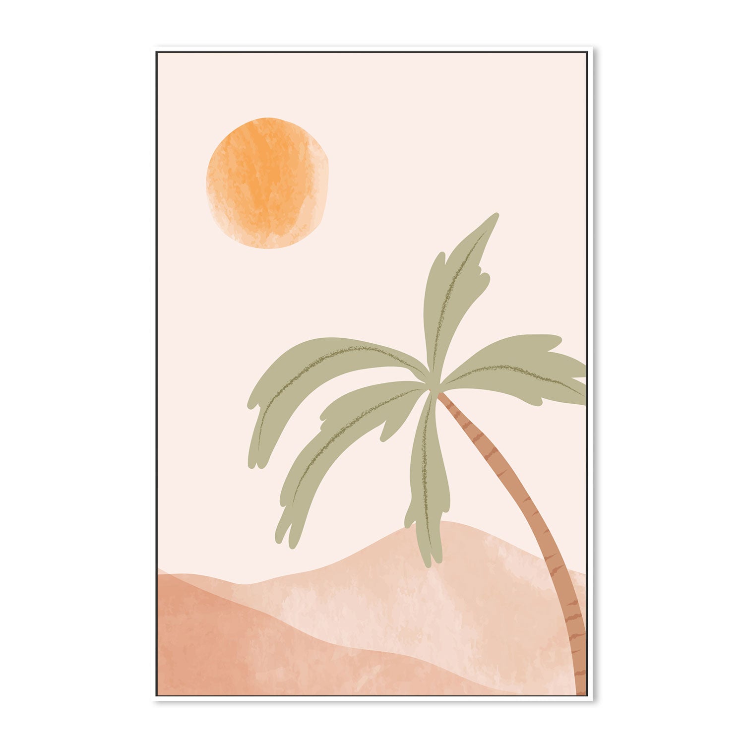 wall-art-print-canvas-poster-framed-Tropical Peach, Style A-GIOIA-WALL-ART