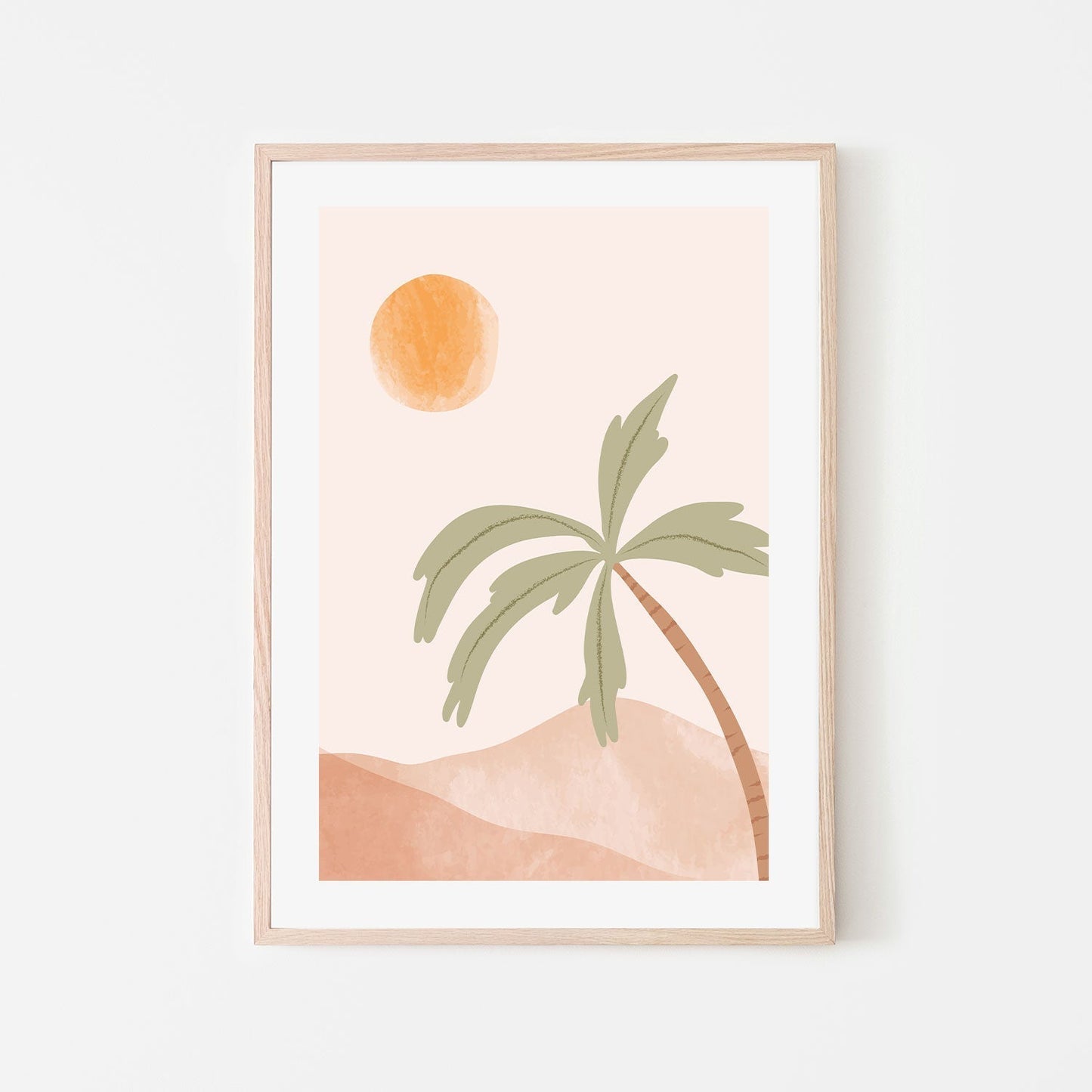 wall-art-print-canvas-poster-framed-Tropical Peach, Style A-GIOIA-WALL-ART