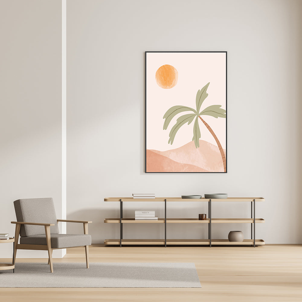 wall-art-print-canvas-poster-framed-Tropical Peach, Style A-GIOIA-WALL-ART