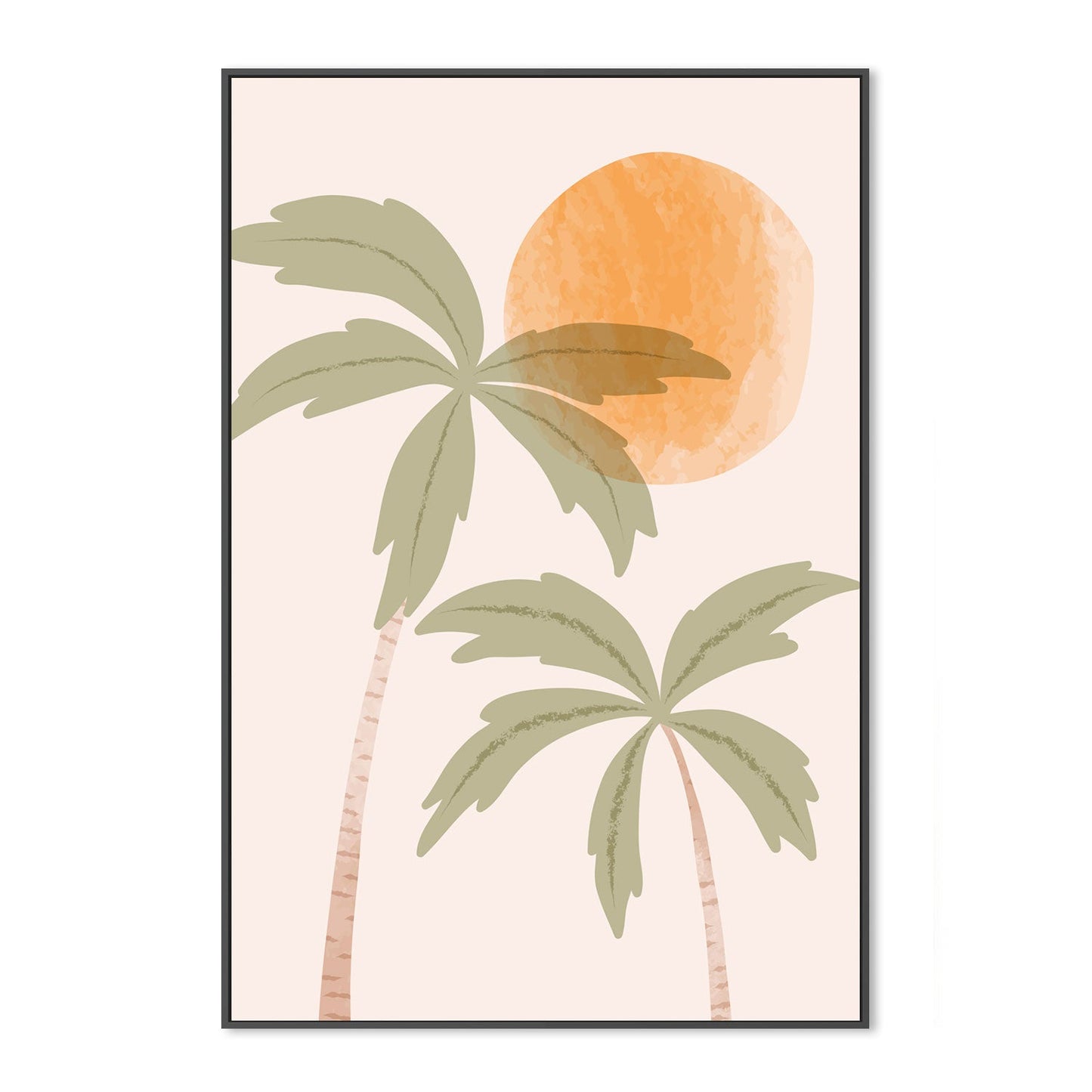 wall-art-print-canvas-poster-framed-Tropical Peach, Style B-GIOIA-WALL-ART