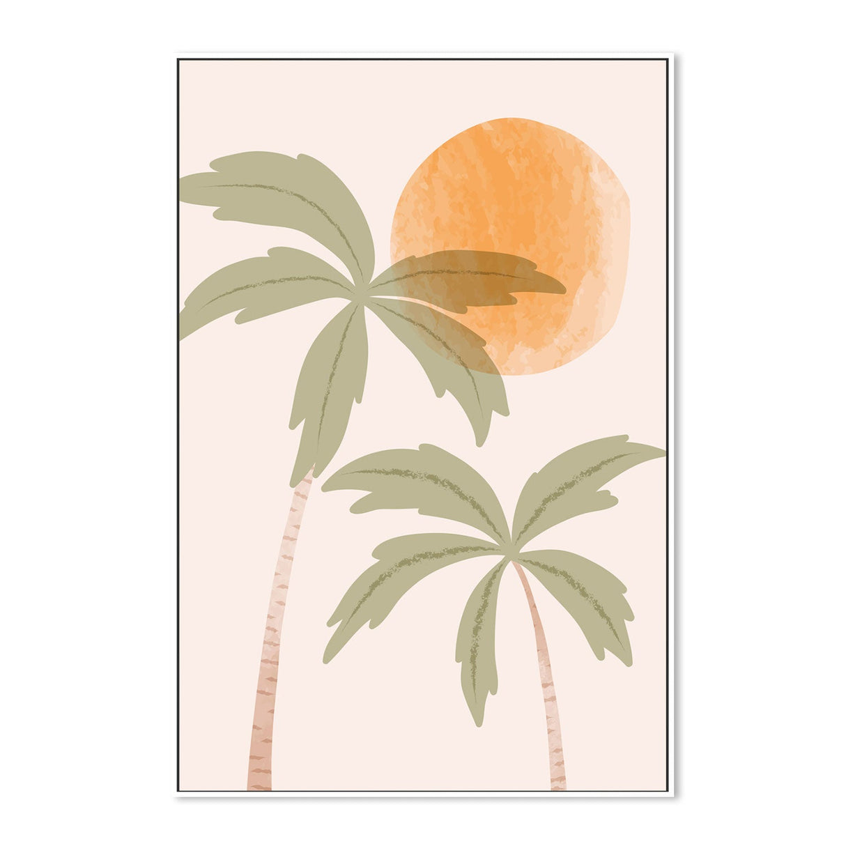 wall-art-print-canvas-poster-framed-Tropical Peach, Style B-GIOIA-WALL-ART