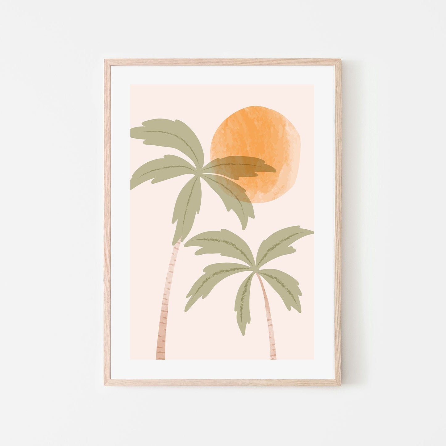 wall-art-print-canvas-poster-framed-Tropical Peach, Style B-GIOIA-WALL-ART