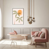 wall-art-print-canvas-poster-framed-Tropical Peach, Style B-GIOIA-WALL-ART