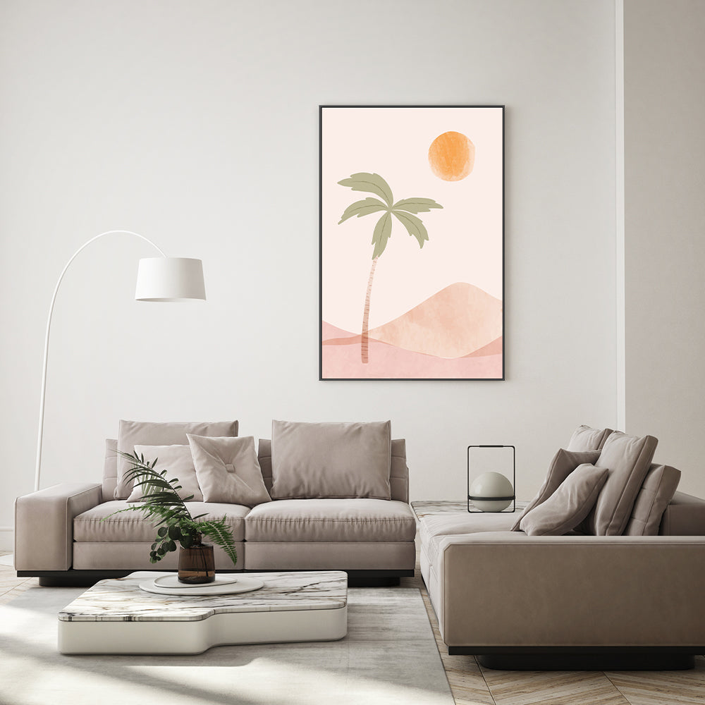 wall-art-print-canvas-poster-framed-Tropical Peach, Style C-GIOIA-WALL-ART