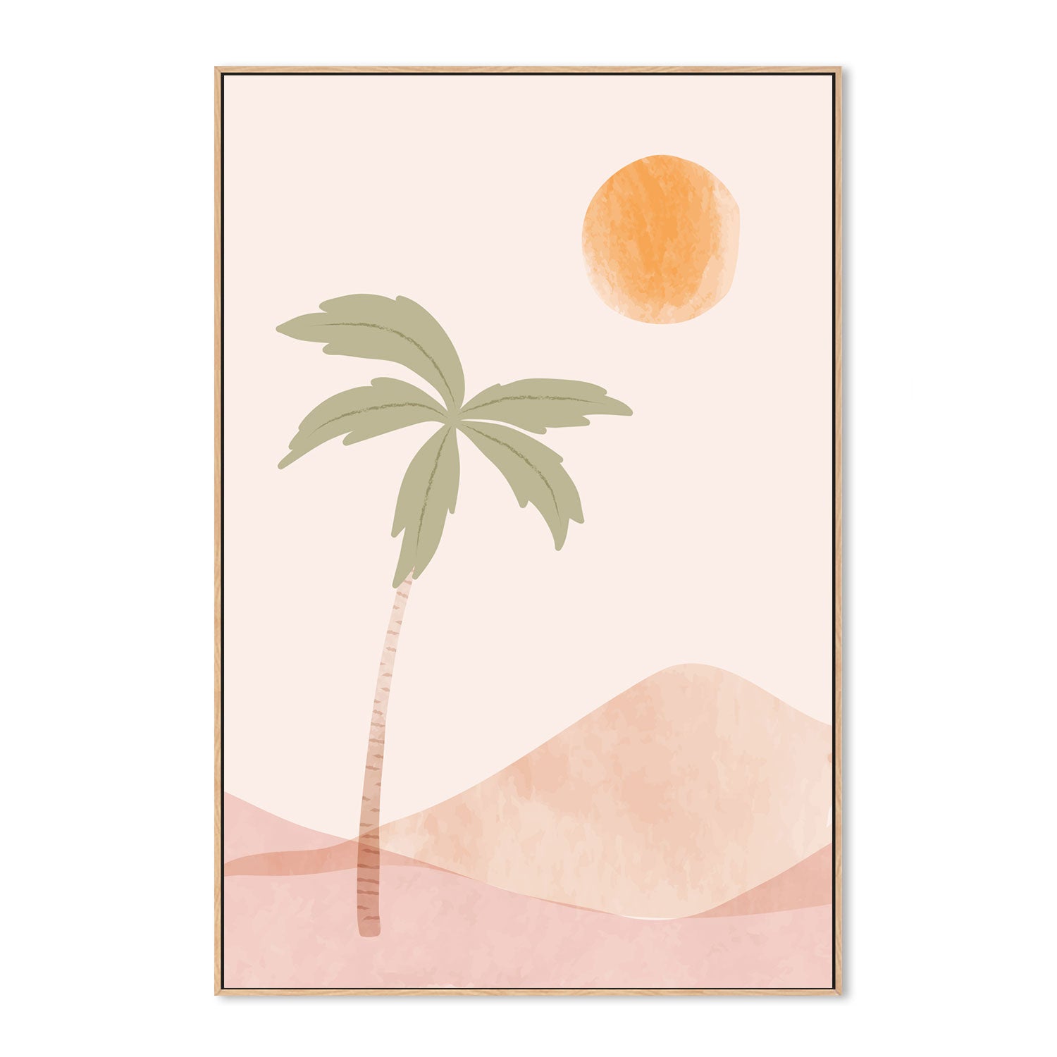 wall-art-print-canvas-poster-framed-Tropical Peach, Style C-GIOIA-WALL-ART