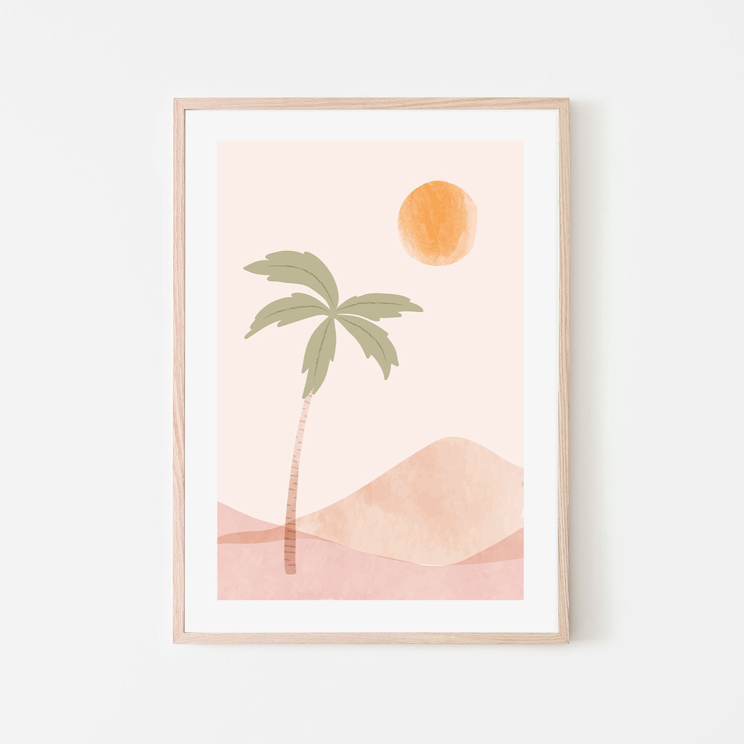 wall-art-print-canvas-poster-framed-Tropical Peach, Style C-GIOIA-WALL-ART